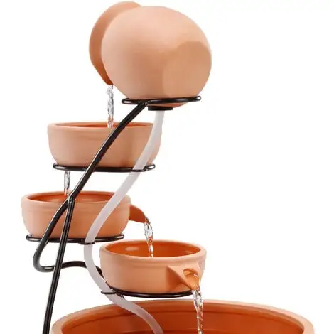 De gros ? Fontaine Solaire Cascade Avec Batterie + LED Fontaine Solaire Fontaine De Jardin Esotec 101304 ⭐ – Image 5