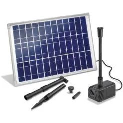 Acheter ? Pompe Solaire Pour Bassin 20W 1300 l Pompe Solaire Pour Bassin De Jardin Kit De Pompe Pour Bassin Esotec 101778 ?