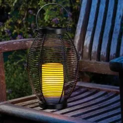 Remise ? Lampe Solaire Décorative 27 Cm Lampe De Jardin Lanterne Lampe Solaire Extérieure Esotec 102216 ?