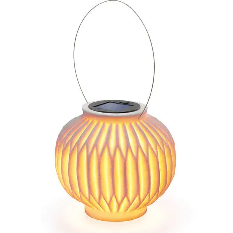 Le moins cher ? Lampe Solaire Décorative Ibiza Grès Lanterne Lampe Solaire LED Jardin Esotec 102670 ? – Image 2