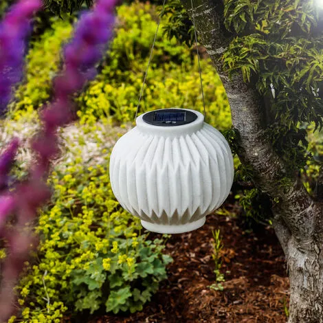 Le moins cher ? Lampe Solaire Décorative Ibiza Grès Lanterne Lampe Solaire LED Jardin Esotec 102670 ? – Image 3