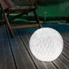 Meilleur prix ⌛ Boule Solaire 26 Cm Optique Grès Lumière Solaire Décoration De Jardin LED Esotec 102677 ❤️