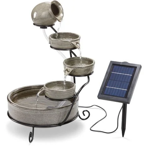 Le moins cher ✨ Fontaine à Cascade Solaire Jardin Fontaine Solaire Fontaine De Jardin Fontaine Esotec 101306 ? – Image 2