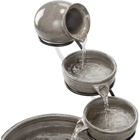 Le moins cher ✨ Fontaine à Cascade Solaire Jardin Fontaine Solaire Fontaine De Jardin Fontaine Esotec 101306 ? – Image 3