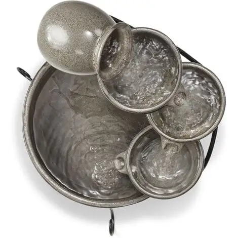 Le moins cher ✨ Fontaine à Cascade Solaire Jardin Fontaine Solaire Fontaine De Jardin Fontaine Esotec 101306 ? – Image 5