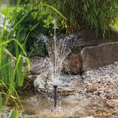 De gros ? Pompe Solaire Pour Bassin 8W 380 L/h Pompe Solaire Pour Bassin De Jardin Fontaine Esotec 101910 ⭐ – Image 2