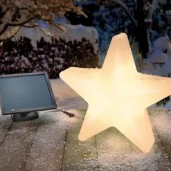 Le moins cher ? Couleur De Lumière étoile Lumineuse Solaire Commutable Décoration De Noël Décoration D’hiver Esotec 102122 ✨