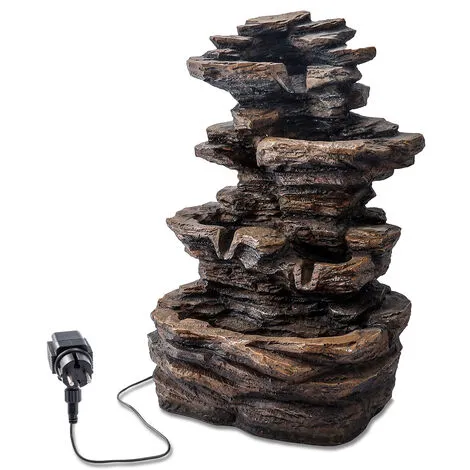 Remise ? ESOTEC Fontaine De Jardin Fontaine Cascade Fontaine Décorative Déco Fontaine Dintérieur 230V 101455 ? – Image 2