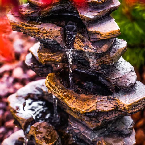 Remise ? ESOTEC Fontaine De Jardin Fontaine Cascade Fontaine Décorative Déco Fontaine Dintérieur 230V 101455 ? – Image 4