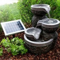 Budget ? Fontaine De Jardin Solaire + Fontaine à Batterie Fontaine Deau Solaire Esotec 101314 ?