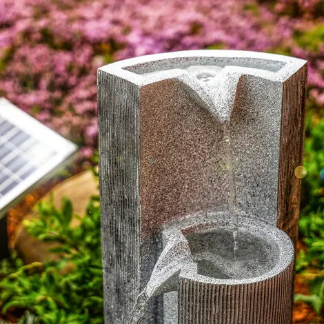 Nouveau ? ESOTEC Fontaine De Jardin Solaire Fontaine De Batterie De Fontaine Deau Fontaine Solaire En Cascade 101315 ? – Image 3